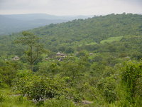 Fulani village from above