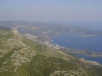 View of Kaş from the air