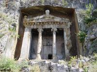 Rock tomb above Fethiye