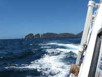 A view of a headland with some isolated pinacles.