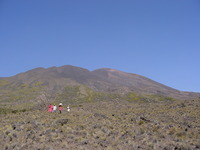 Rounded hills on a sloping plain