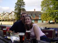 Clare and Iain outside the Fort St George