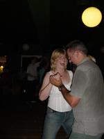 Hen and Cuz dancing on the Ceilidh night