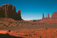 Monument valley (our car to left)