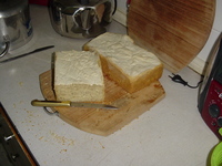 Picture of two loaves of freshly-baked bread