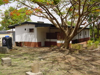 Picture of the house, from the kitchen end