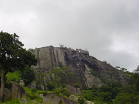 The rock we walked up