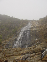 Farin Ruwa waterfall, from the foot of the falls