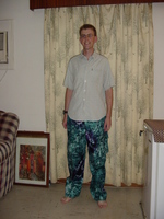 Picture of me in my new tie-dye trousers