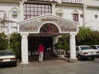 The front entrance of the Crystal Palace hotel