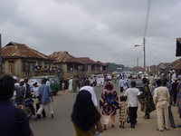 Street scene between the palace and the forest