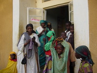 Outside the womens' ward