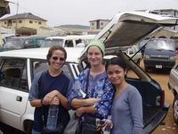 Picture of the girls waiting at Karu motor park